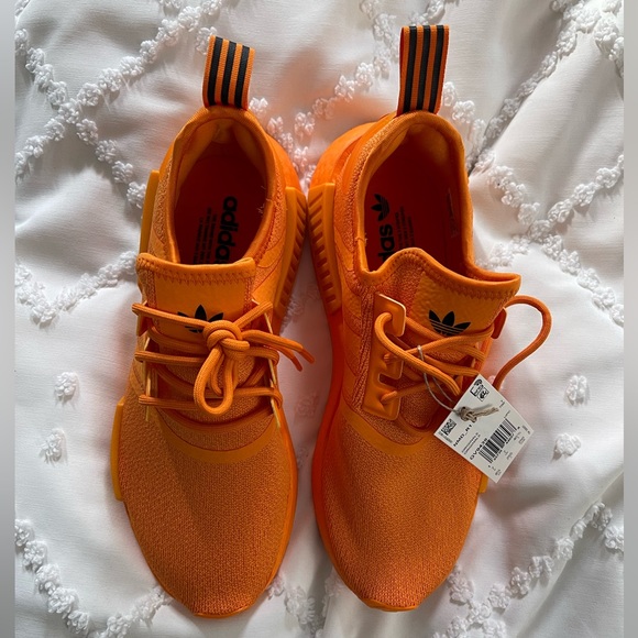 Bright Orange Adidas NMD R1 Shoes-8.5 NWT - Picture 5 of 5